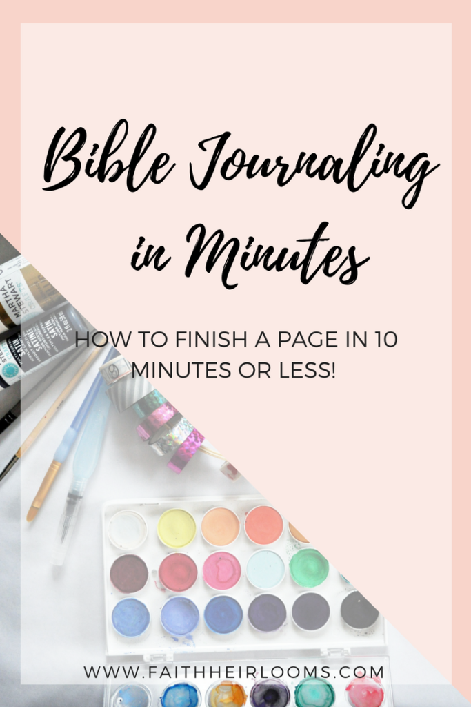 bible journaling in minutes