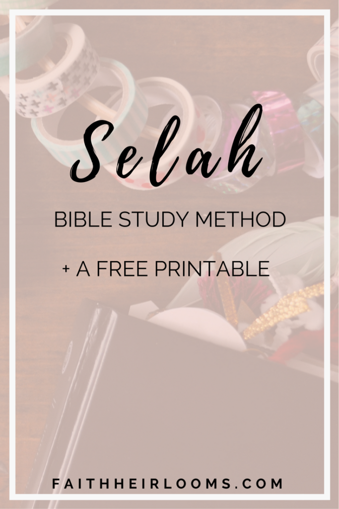 selah bible study